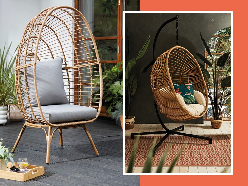 Maze rattan egg online chair